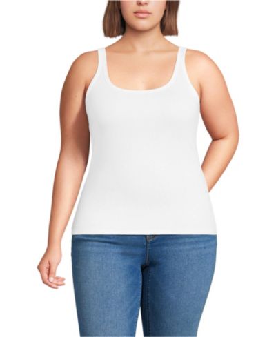 Майка Lands' End Plus Size Micro Rib Go-To Layering
