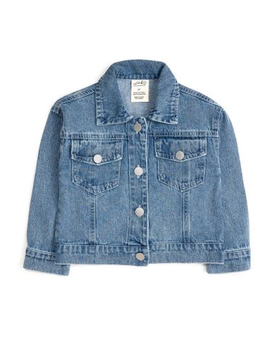 Детская джинсовая куртка Sweet Wink Toddler Girls Big Sis Pearl Patch Denim