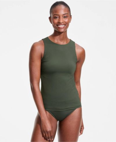 Женский слитный купальник Lands' End High Neck UPF 50 Sun Protection Modest Tankini