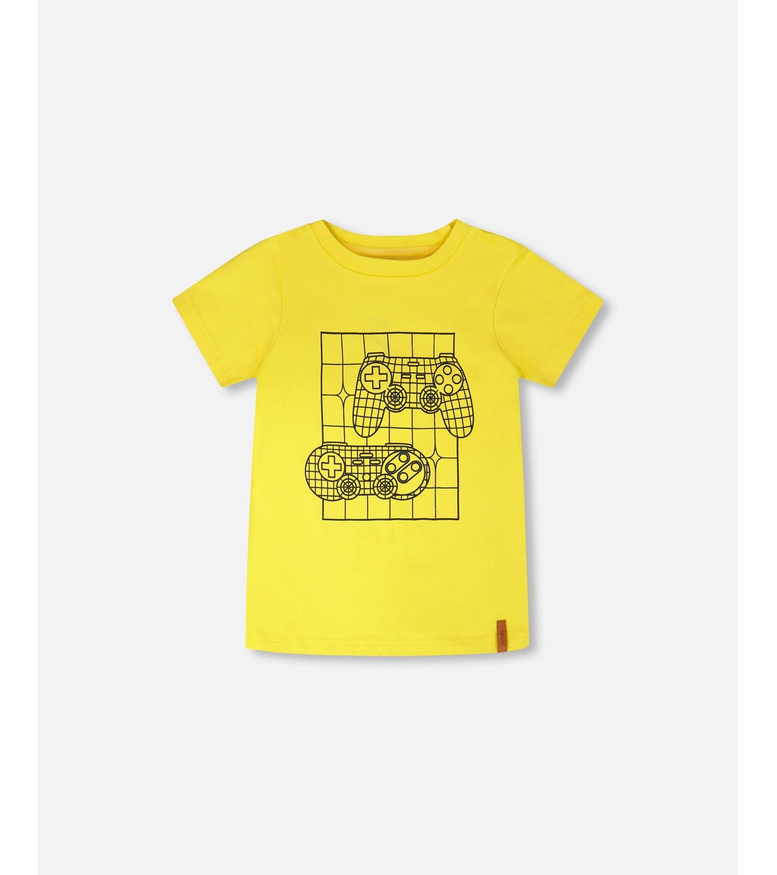 Детская футболка Deux par Deux Toddler Boys Cotton Jersey Gamer Print