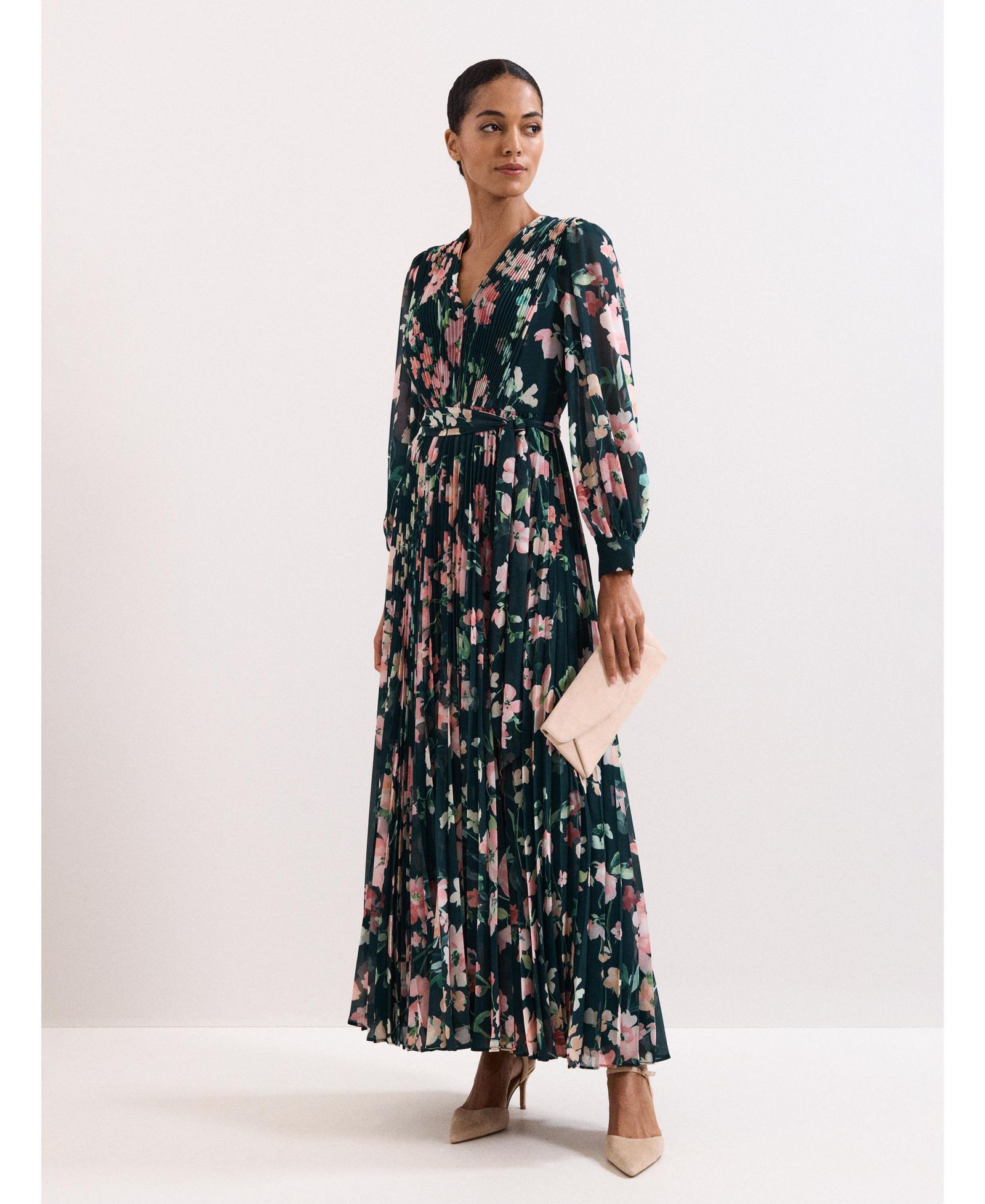 Женское платье Phase Eight Rosa V-Neck Floral Maxi