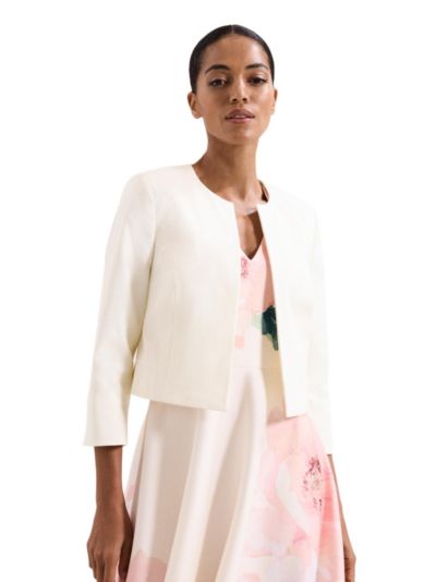 Phase Eight Women's Tailored Cropped Round Neck Jacket