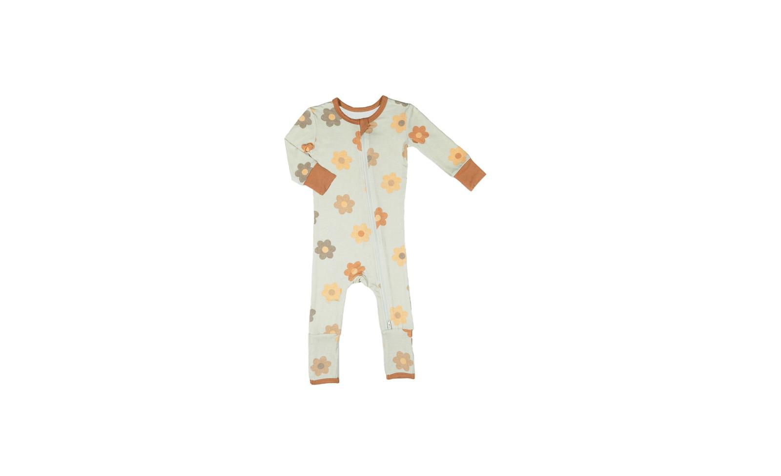 Baby Grey By Everly Grey Baby Girls Grey by Everly Grey Convertible Romper Fitted Long Sleeve Pajama