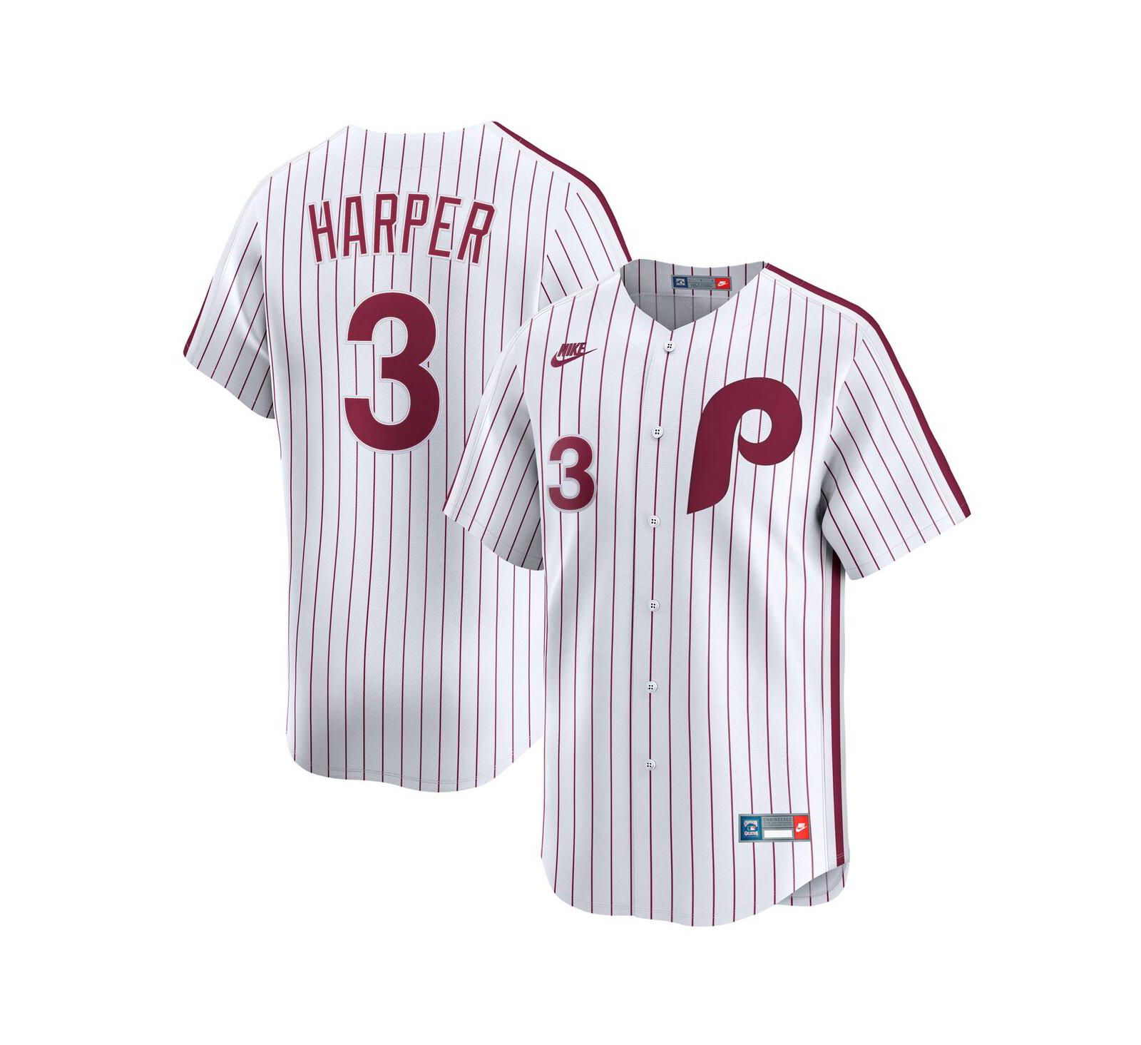 Мужская джерси Nike Bryce Harper Philadelphia Phillies, коллекция Cooperstown