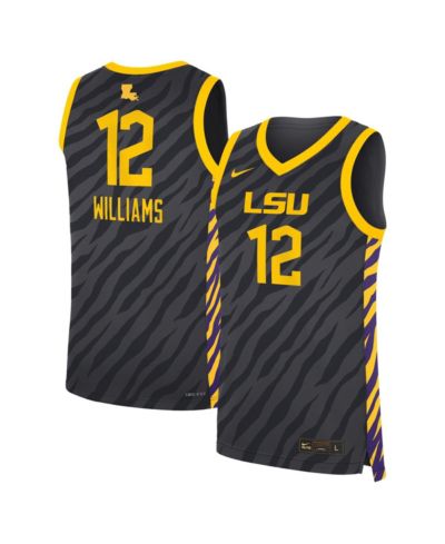 Спортивная джерси Nike Men's & Women's Mikaylah Williams Anthracite LSU Tigers Replica Basketball Jersey