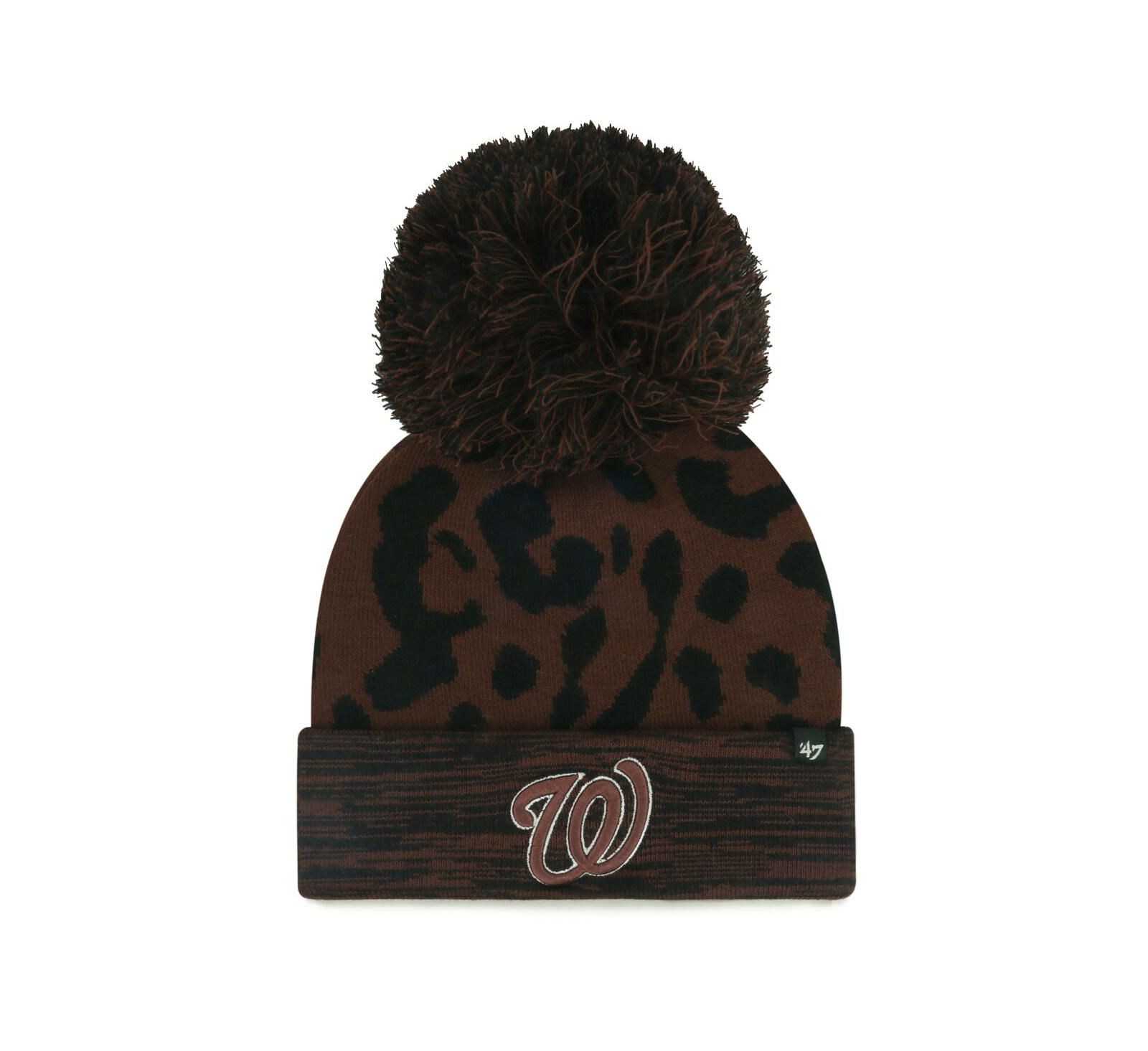 '47 Brand Женская вязаная шапка Washington Nationals с помпоном