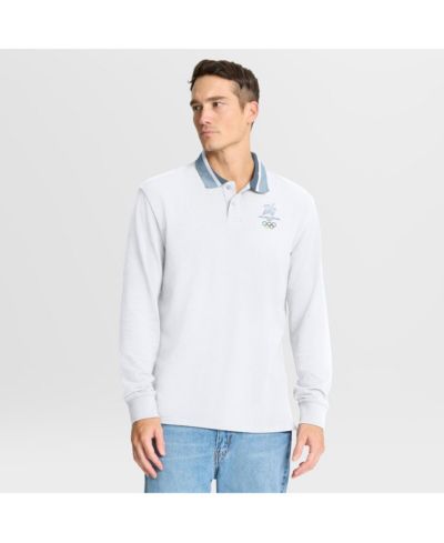 Fanatics Мужская рубашка поло с длинным рукавом Milano Cortina 2026 Winter Olympics белая