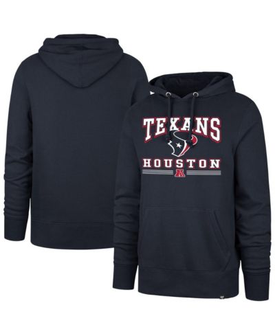 '47 Brand Men's Navy Houston Texans Packed House Headline Pullover Hoodie