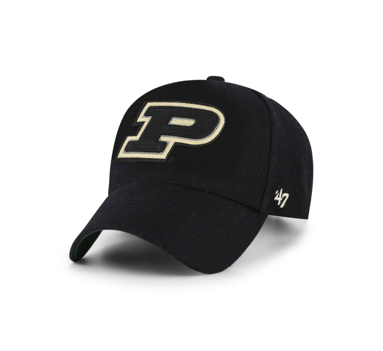 '47 Brand Men's Women's Black Purdue Boilermakers Collections Golden Age Offside DT Adjustable Hat