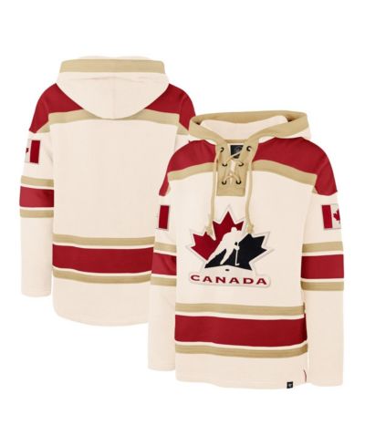 '47 Brand Мужское худи Cream Hockey Canada Nilley Superior Lacer