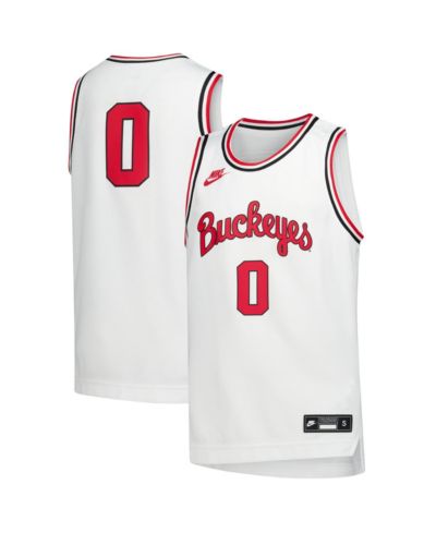 Детское джерси Nike White Ohio State Buckeyes Replica Basketball