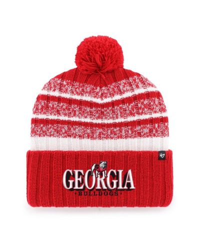 '47 Brand Men's Red Georgia Bulldogs Tavern Cuffed Knit Hat with Pom