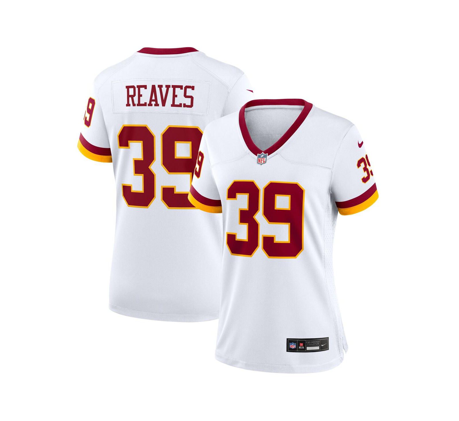 Nike Women's Jeremy Reaves White Washington Commanders Game Super Bowl Era Jersey