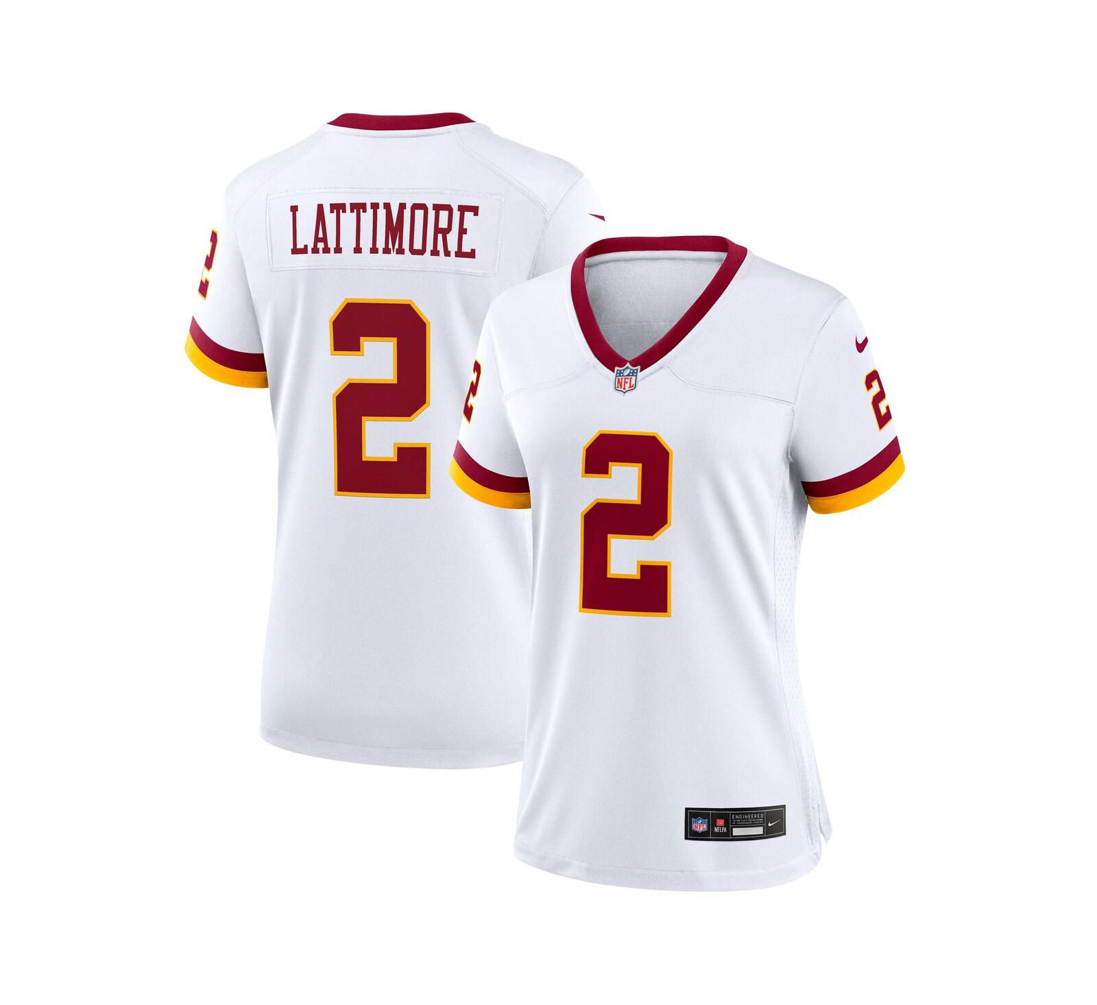 Женская джерси Nike Marshon Lattimore White Washington Commanders Game Super Bowl Era