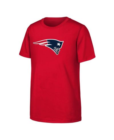 Outerstuff Детская красная футболка с основным логотипом New England Patriots