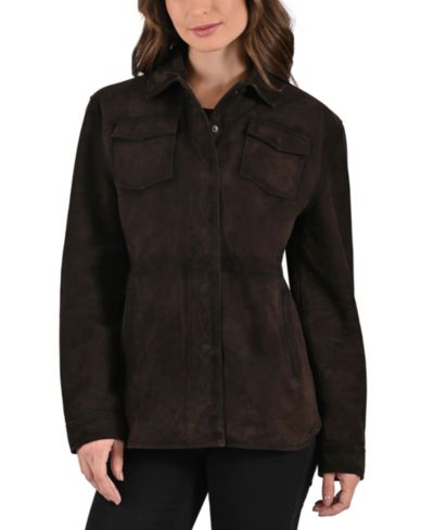Frye Women's Women s Goat Suede Jacket