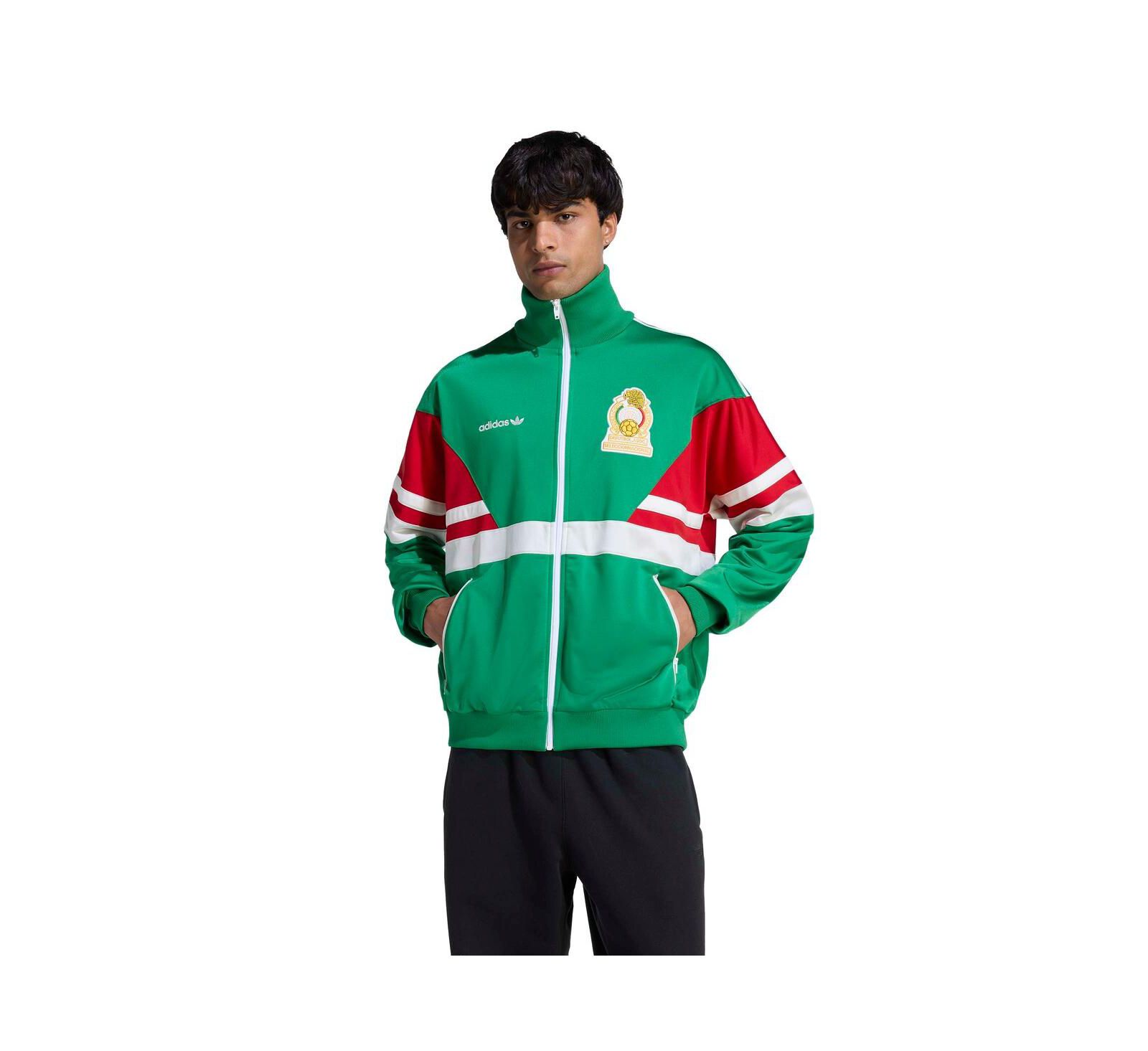 Мужская спортивная куртка Adidas Green Mexico National Team 1986 Bringback Full-Zip
