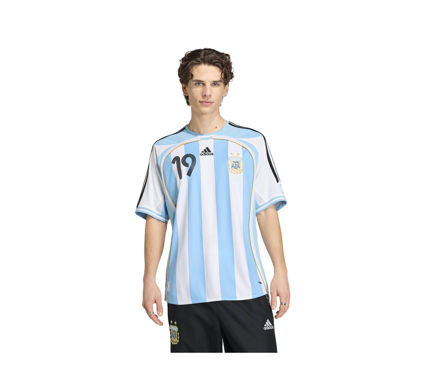 Adidas Men's Lionel Messi White Argentina National Team 2006 Bringback Home Jersey