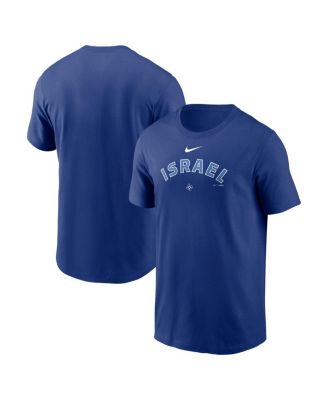 Nike Men's Royal Israel Baseball 2026 World Baseball Classic Wordmark T-Shirt