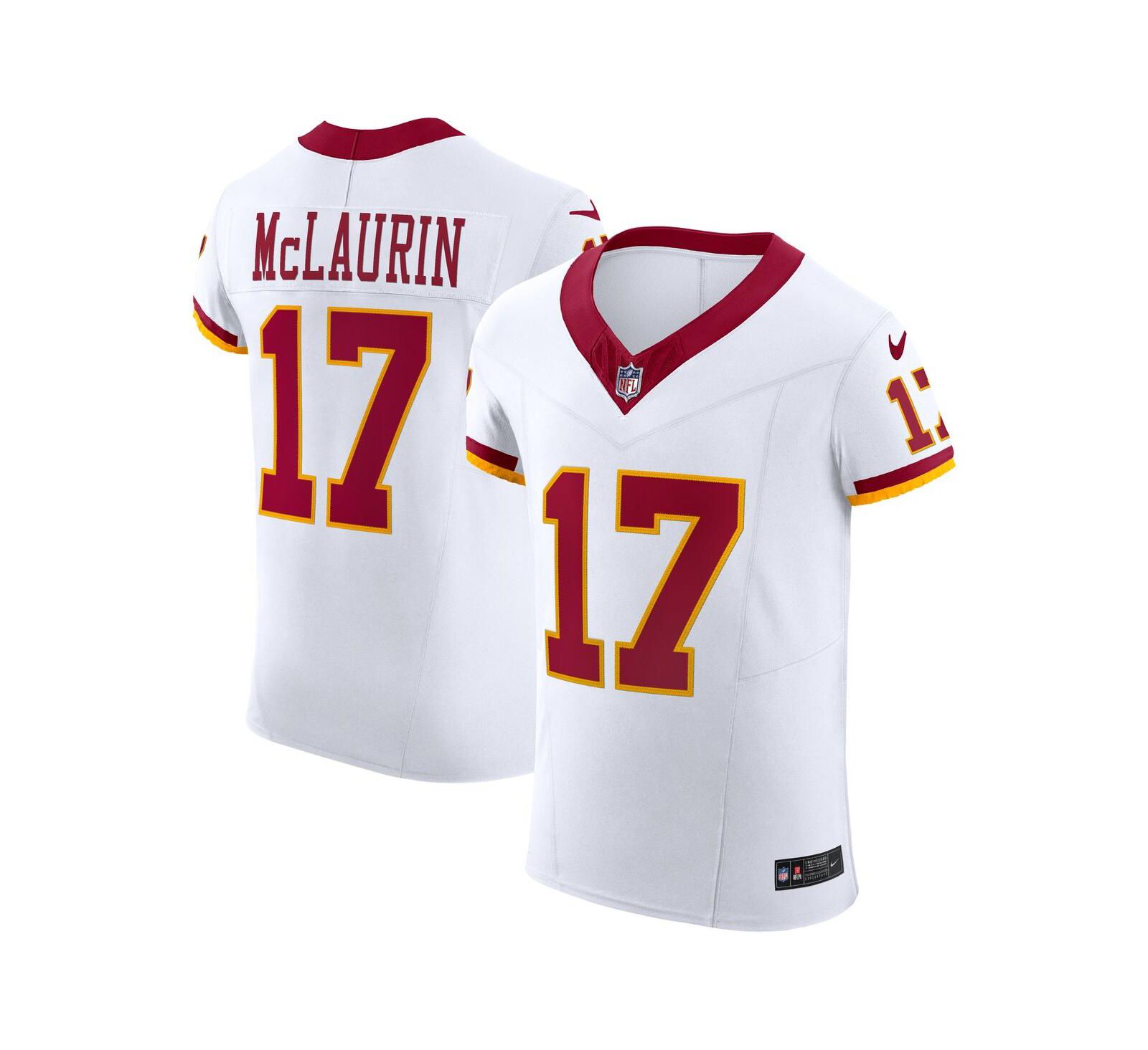 Nike Men's Terry McLaurin White Washington Commanders Alternate 2 Super Bowl Era Vapor F.U.S.E. Elite Jersey