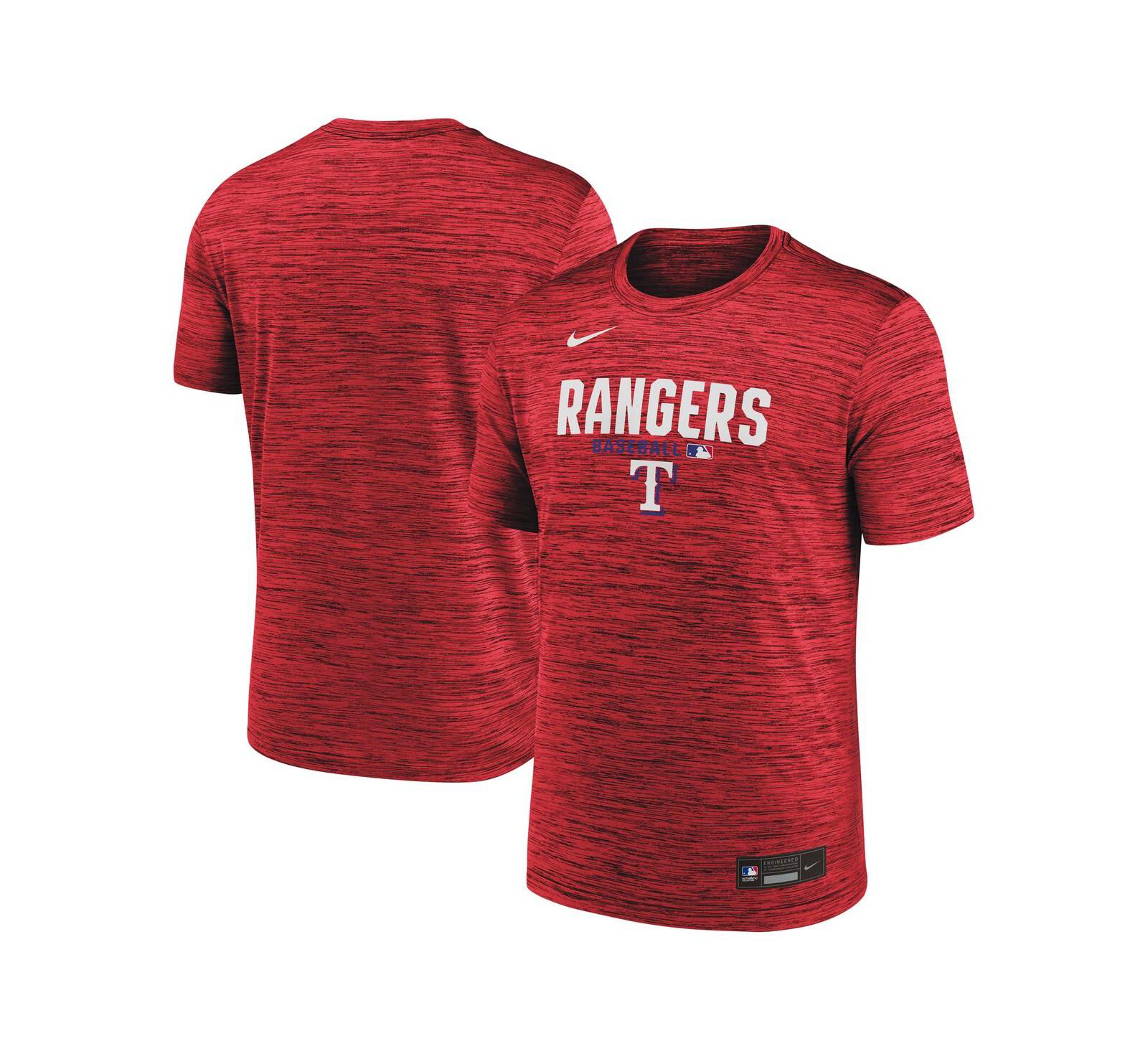 Nike Men's Red Texas Rangers Authentic Collection Velocity Dri-FIT T-Shirt