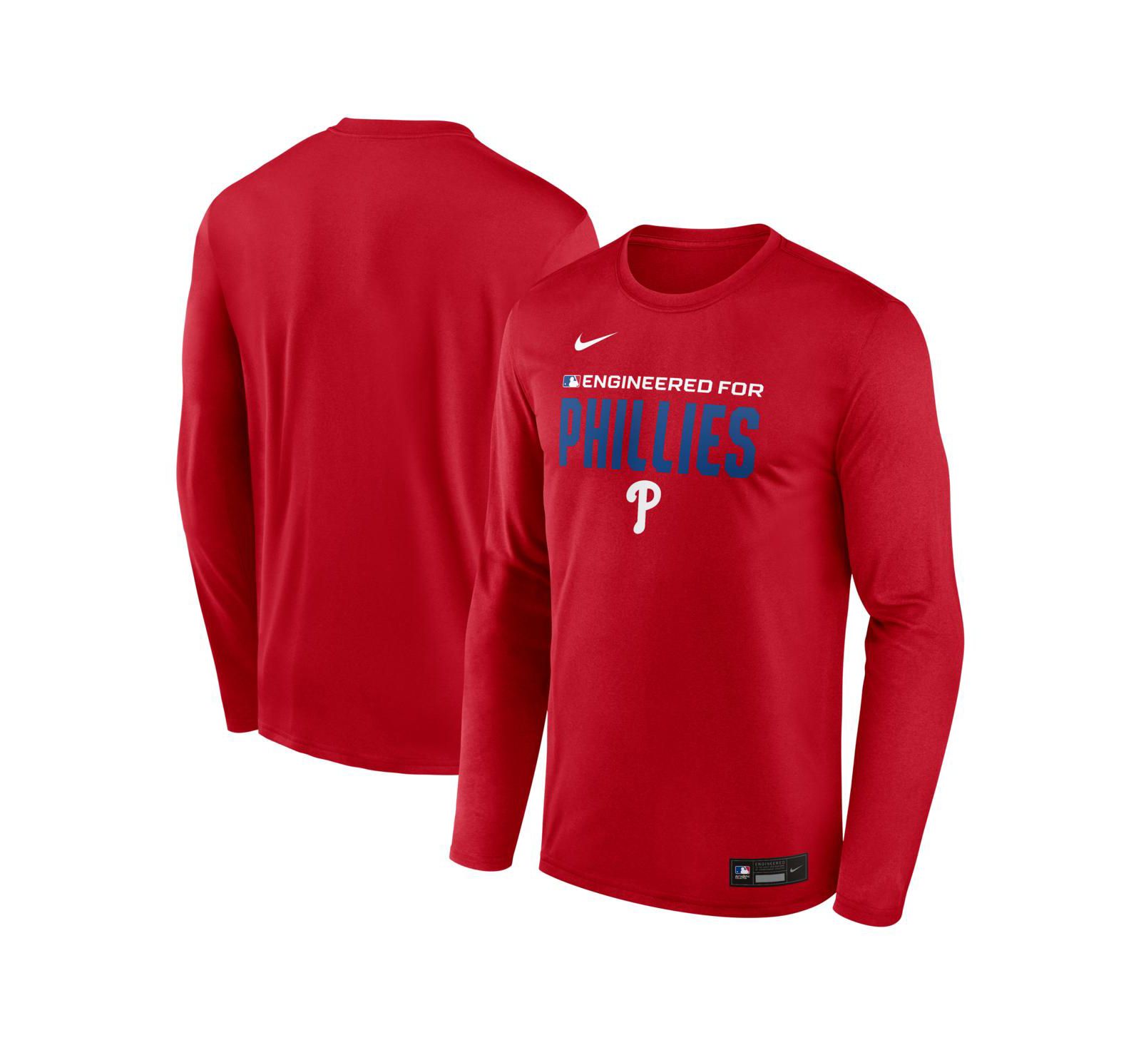 Nike Men's Red Philadelphia Phillies Authentic Collection Legend Dri-FIT Long Sleeve T-Shirt