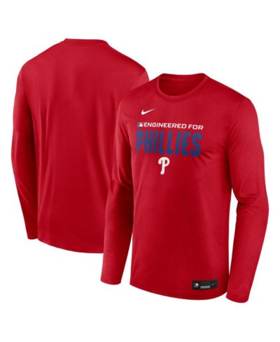 Nike Men's Red Philadelphia Phillies Authentic Collection Legend Dri-FIT Long Sleeve T-Shirt