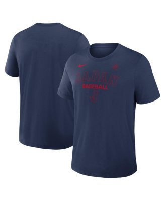 Nike Мужская футболка Dri-FIT Tri-Blend Navy Japan Baseball 2026 World Baseball Classic Authentic Collection