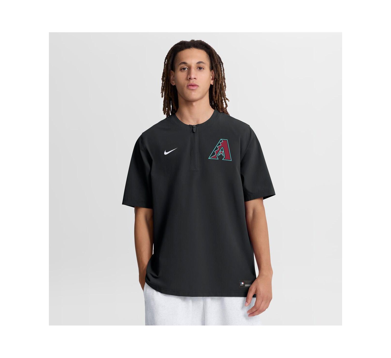 Nike Men's Black Arizona Diamondbacks Authentic Collection Dri-FIT Quarter-Zip Windshirt