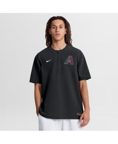 Мужская ветровка Nike Men's Black Arizona Diamondbacks Authentic Collection Dri-FIT Quarter-Zip Windshirt