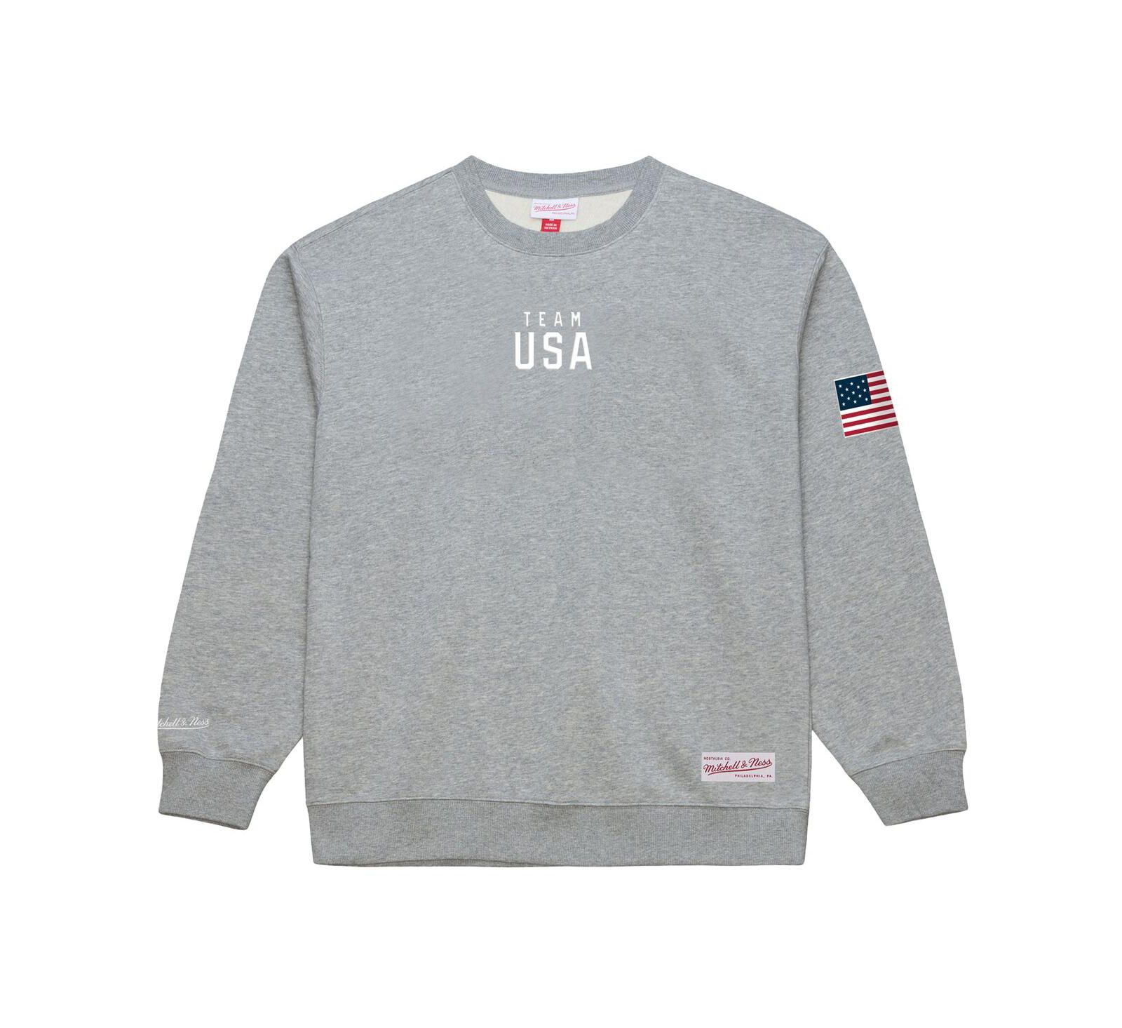 Mitchell & Ness Мужское серое худи Team USA Coach Snoop
