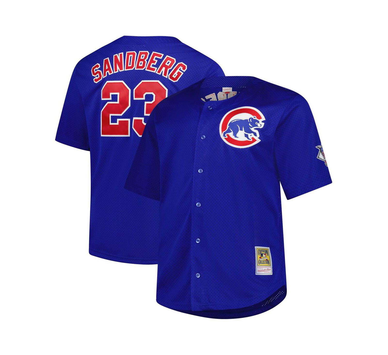 Mitchell & Ness Мужская джерси Chicago Cubs Cooperstown Mesh Batting Practice, Ryne Sandberg