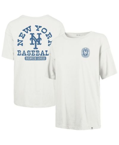 '47 Brand Women's Natural New York Mets Back Canyon Sadie T-Shirt