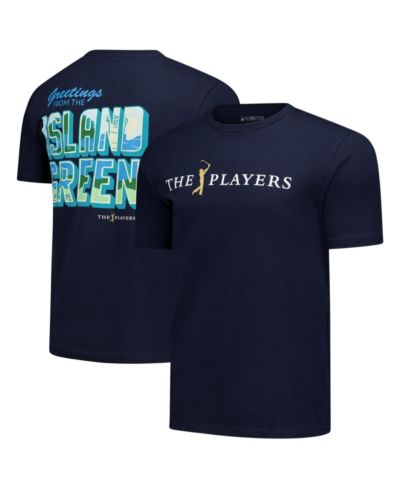 Flomotion Men's & Women's Navy THE PLAYERS Greetings from the Island Green T-Shirt