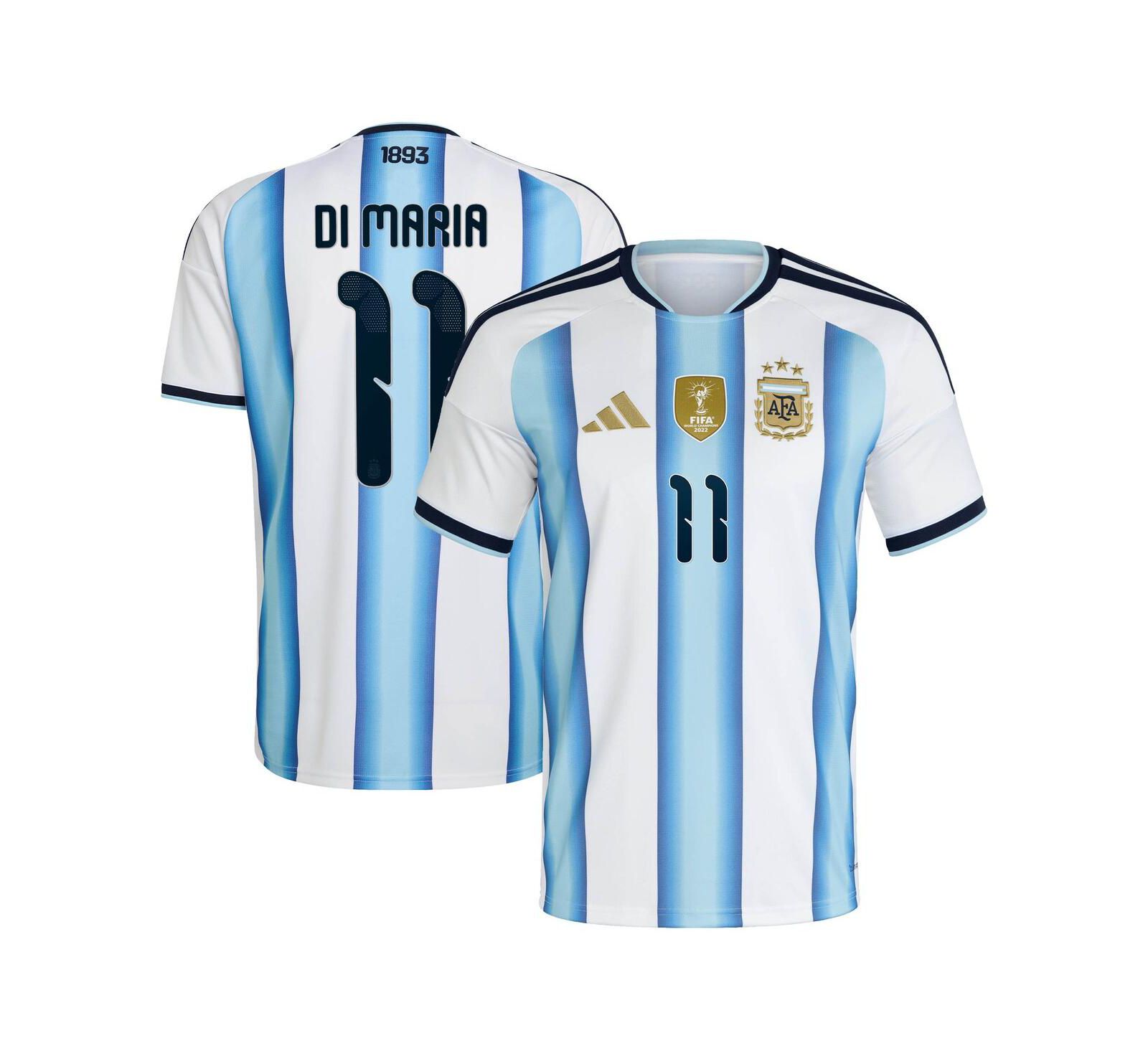 Мужская джерси Adidas White Angel Di Maria Argentina National Team 2026 Home Replica