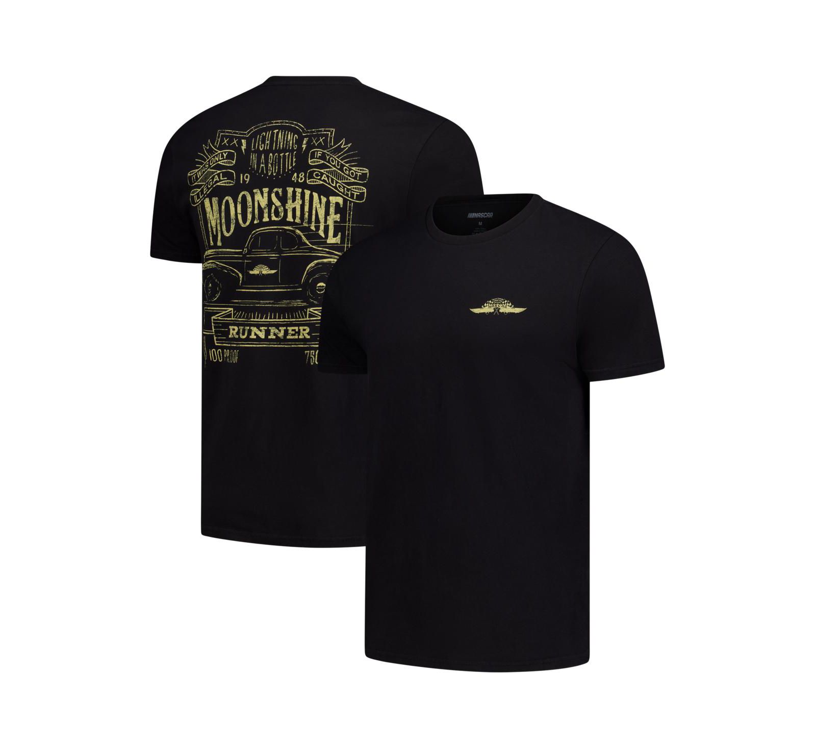 Мужская футболка Checkered Flag Sports NASCAR 2-Spot Moonshine Lightning in a Bottle Black