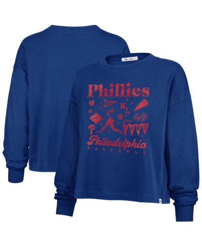 '47 Brand Women's Royal Philadelphia Phillies Team Collage Sydney Long Sleeve T-Shirt