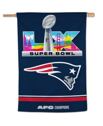 WinCraft New England Patriots 2025 AFC Champions Single-Sided 28" x 40" Vertical Banner