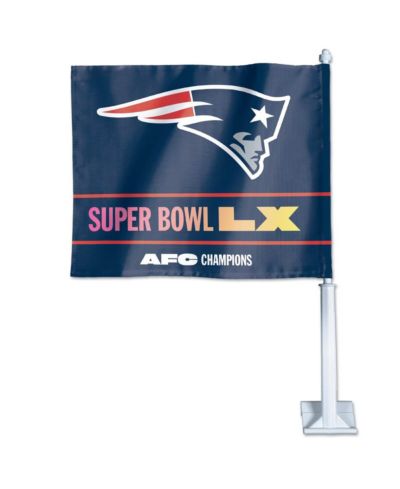 WinCraft New England Patriots 2025 AFC Champions Double-Sided Car Flag