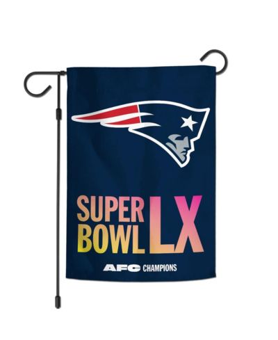 WinCraft садовый флаг New England Patriots 2025 AFC Champions 12" x 18"