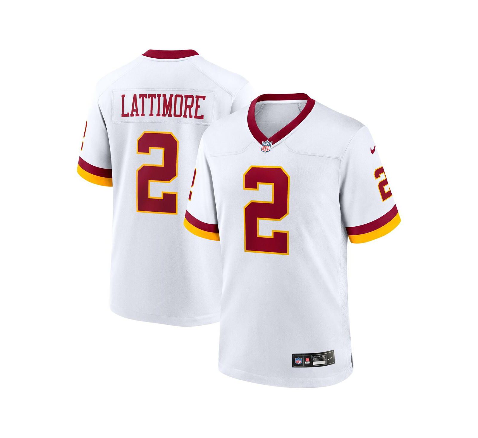 Nike Men's Marshon Lattimore White Washington Commanders Game Super Bowl Era Jersey
