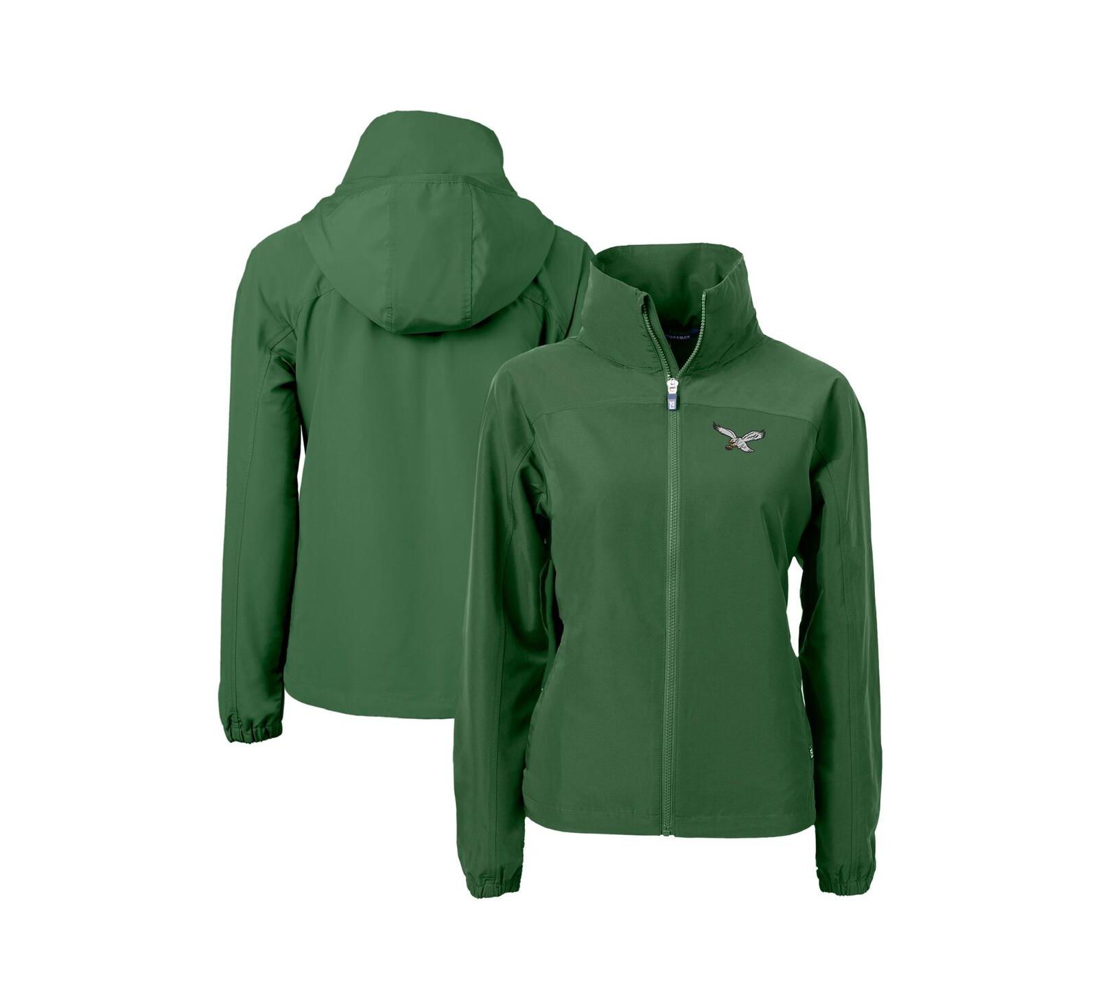 Cutter & Buck Women's Hunter Green Philadelphia Eagles Throwback Charter Full-Zip Jacket