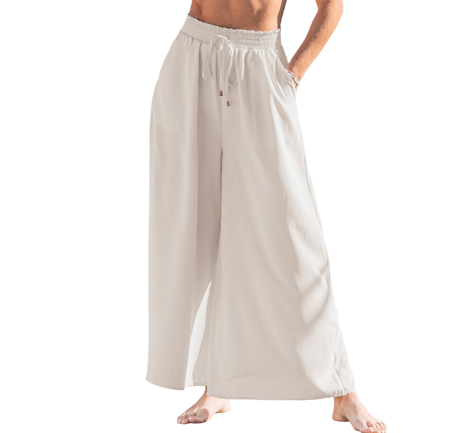 Cupshe Women's Wide Leg Pull-On Long Pants
