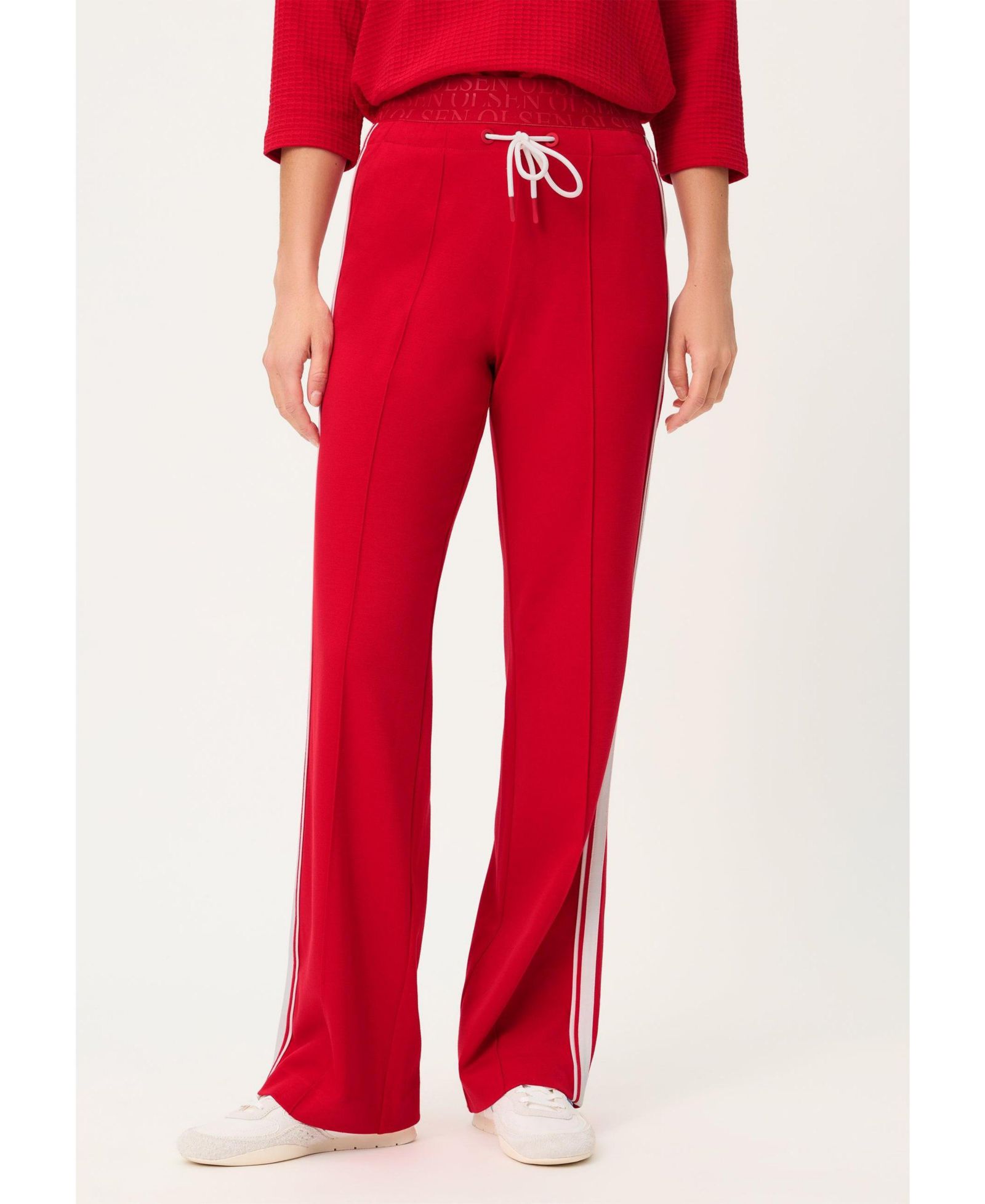 Olsen Women's Side Stripe Jersey Drawstring Pant