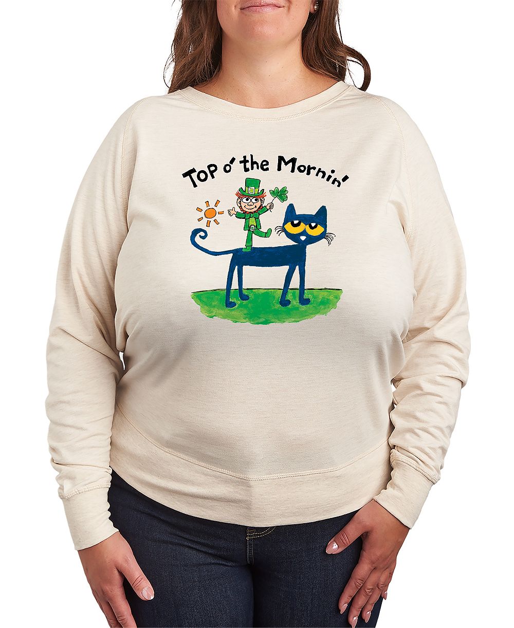 Hybrid Apparel Plus Size футболка с принтом Pete the Cat St. Patrick's Day
