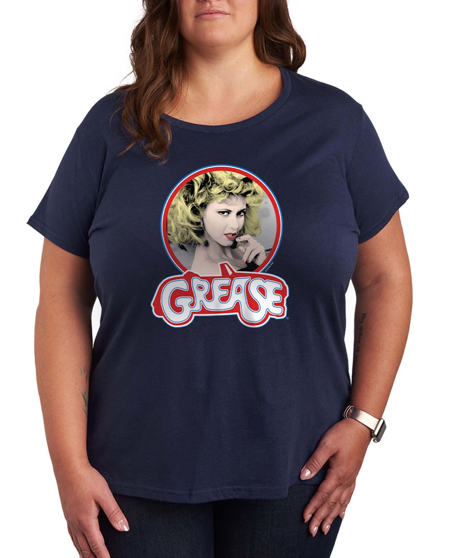 Футболка Hybrid Apparel Plus Size Grease Sandy Graphic с круглым вырезом