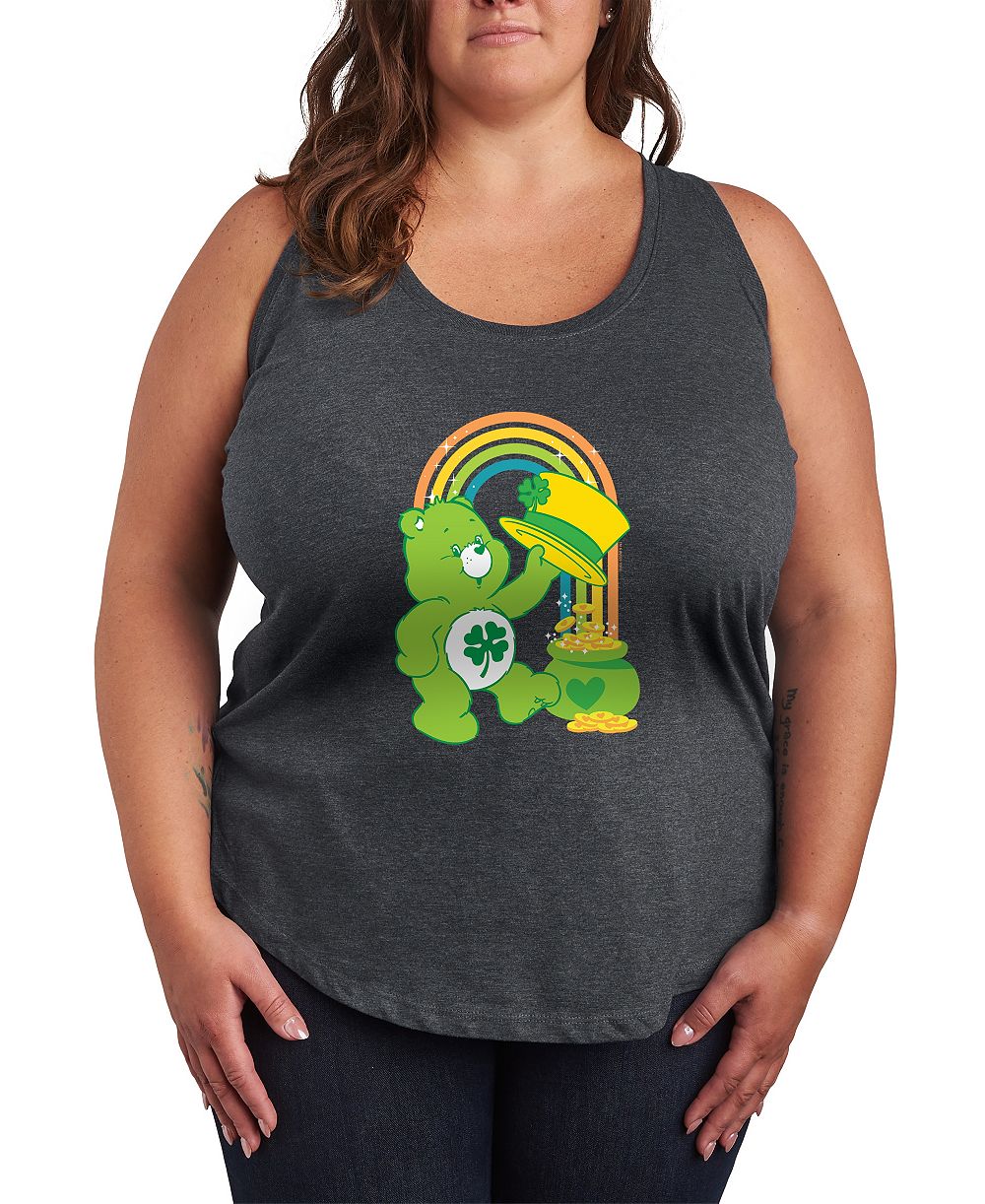 Майка Hybrid Apparel Plus Size Care Bears St. Patrick's Day Rainbow Graphic
