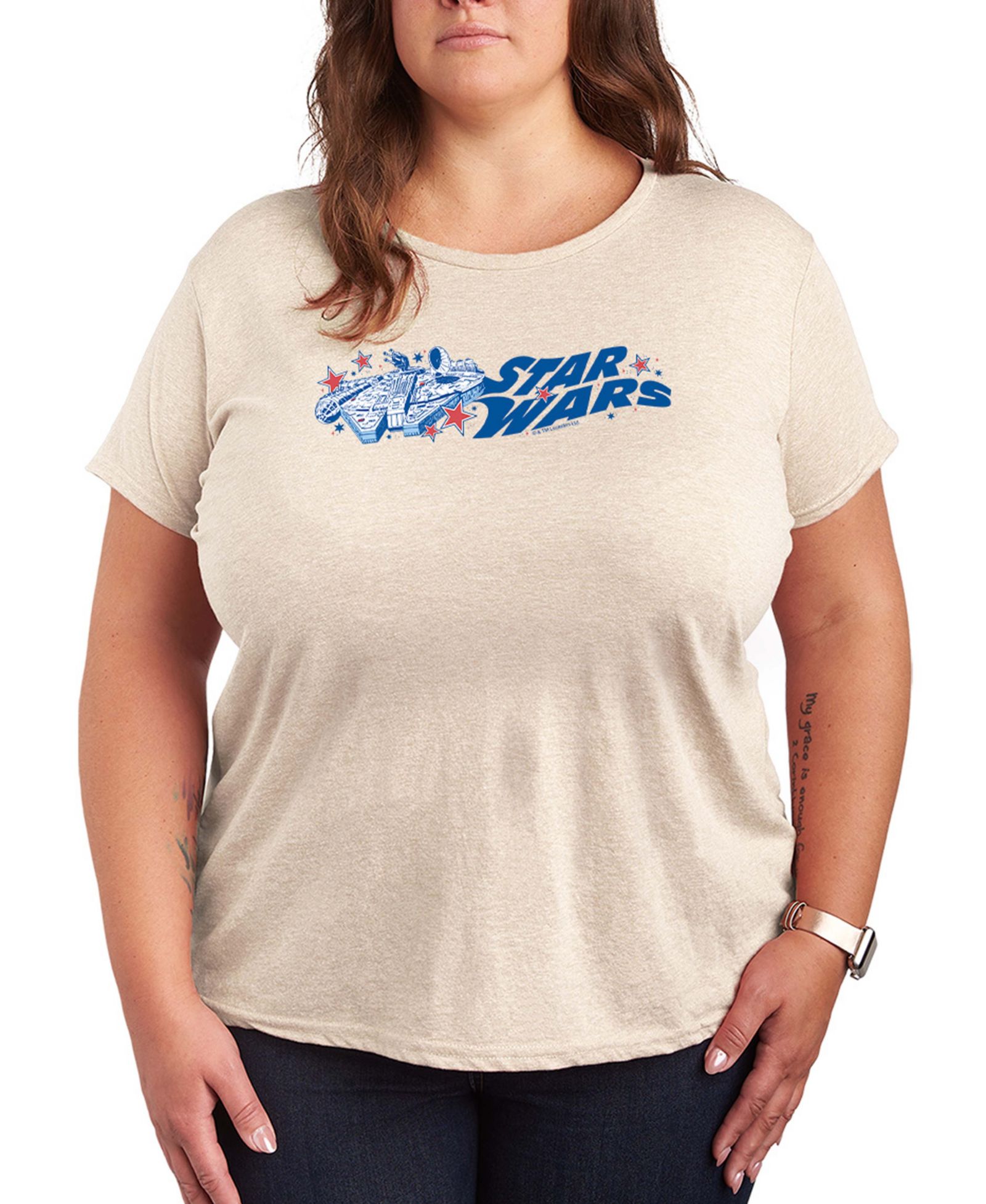 Hybrid Apparel Plus Size Short-Sleeve Star Wars Graphic T-Shirt