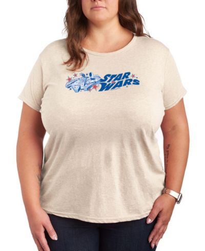 Hybrid Apparel Футболка с графикой Star Wars, Plus Size, с коротким рукавом