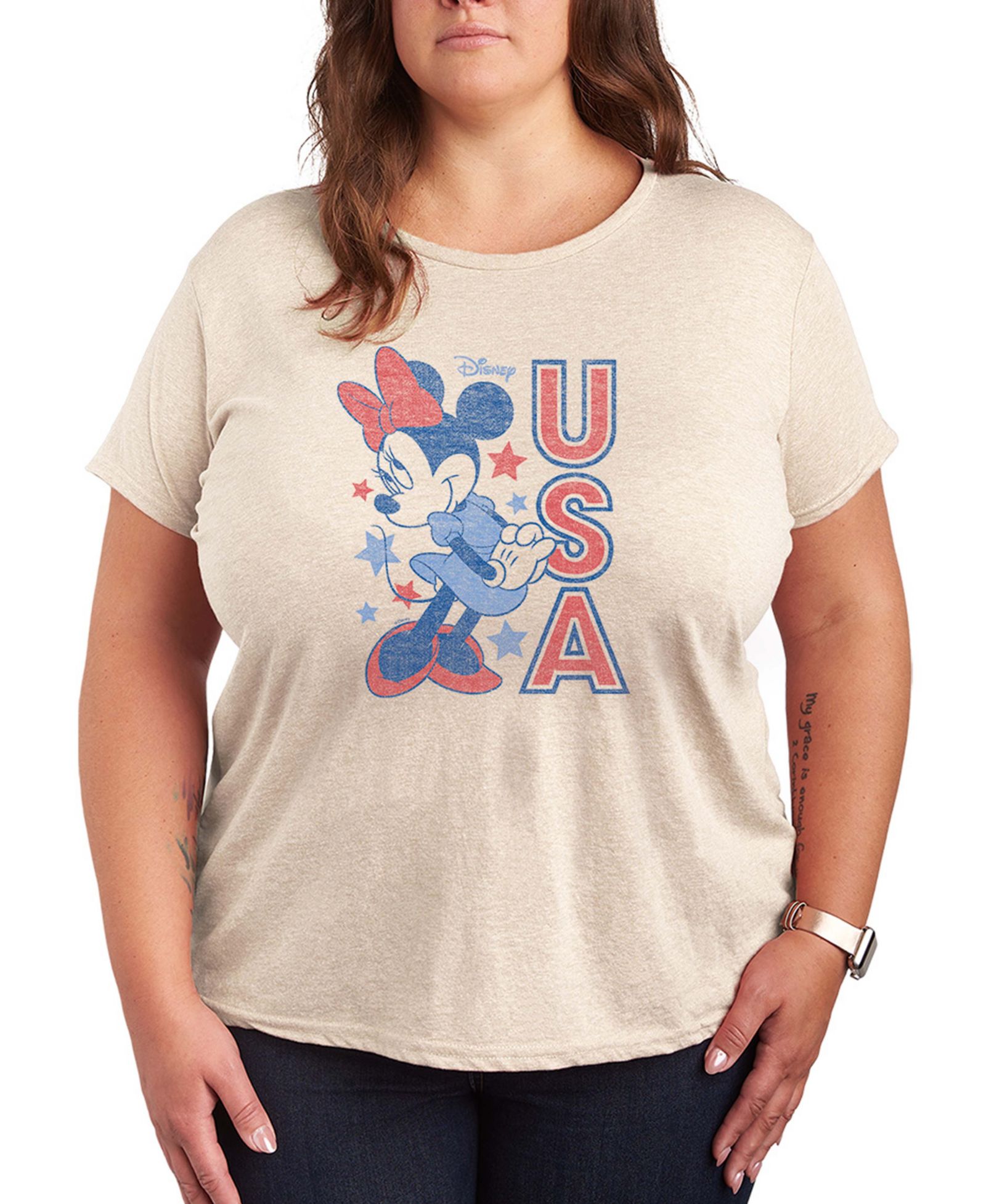 Футболка Hybrid Apparel Plus Size Disney Minnie Mouse USA Short-Sleeve Graphic